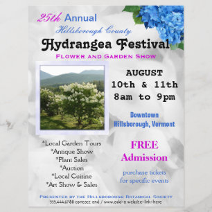 Blume und Garten Sonderausstellungen Flyer