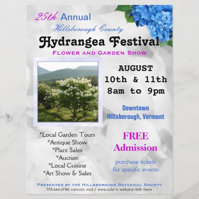 Blume und Garten Sonderausstellungen Flyer (Vorne)