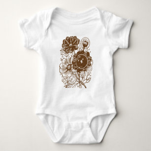 Blume und Geflügel Vintag Baby Strampler