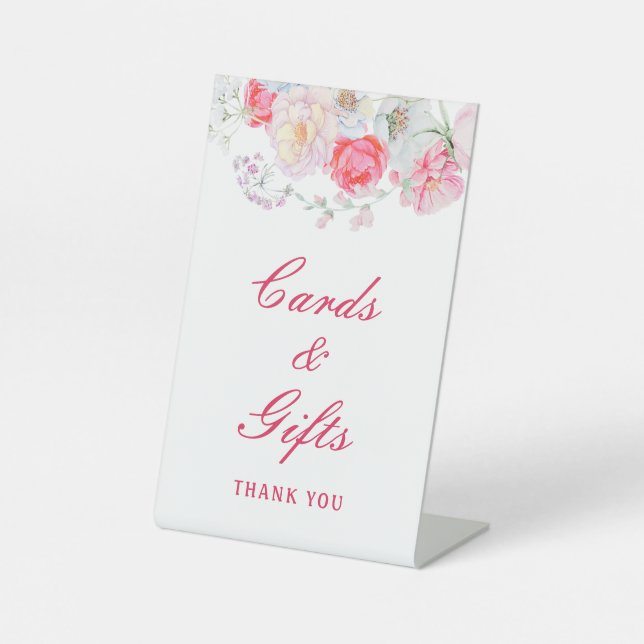 Blume und Geschenke Sockelschild (Vorderseite)