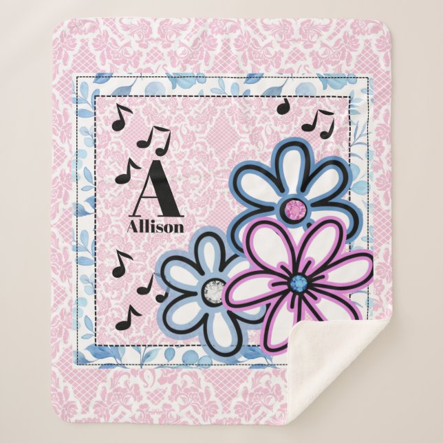 Blume und Glücksspiele Sherpadecke (Vorderseite)