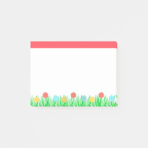 Blume und Gras Post-it Klebezettel