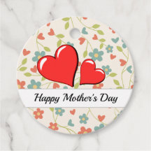 Blume und Herzen zum Muttertag