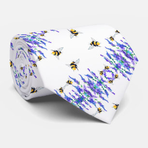 Blume und Honey Bees Neck Tie Krawatte