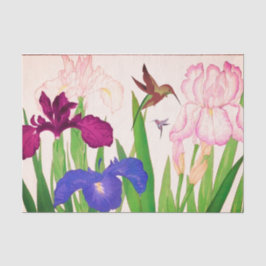 Blume und Hummingbirds-Gewebe Seidenpapier