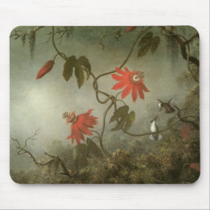 Blume und Hummingbirds von Martin J Heade Mousepad