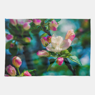Blume und Knospen Handtuch
