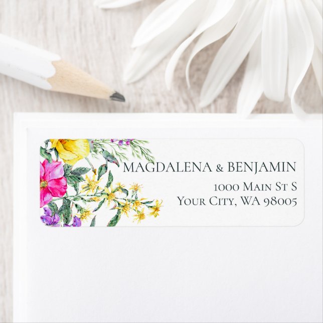 Blume und Kräuter farbenfrohe blumenreiche Hochzei (Insitu)