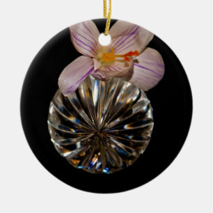 Blume und Kristalle Keramikornament