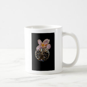 Blume und Kristalle Tasse