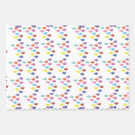 Blume und Liebe Geschenkpapier Set