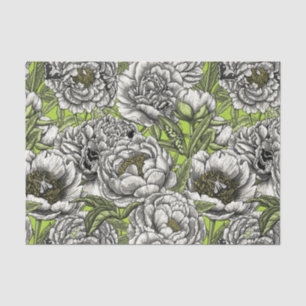 Blume und Motten Seidenpapier