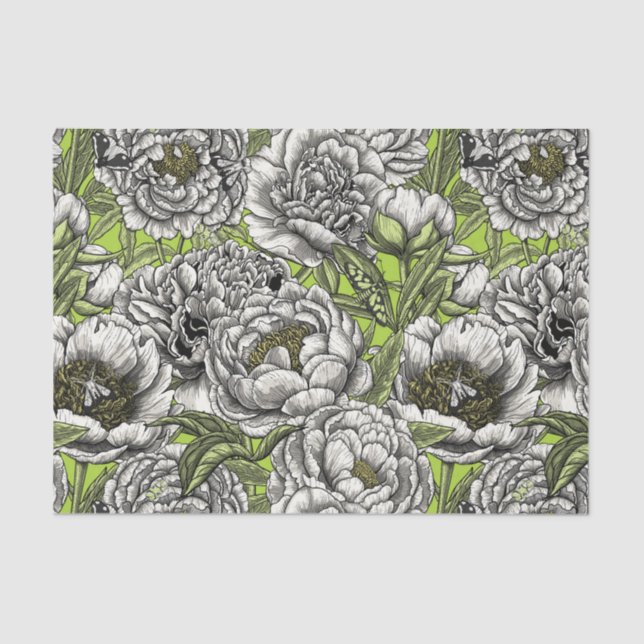 Blume und Motten Seidenpapier (Vorderseite)