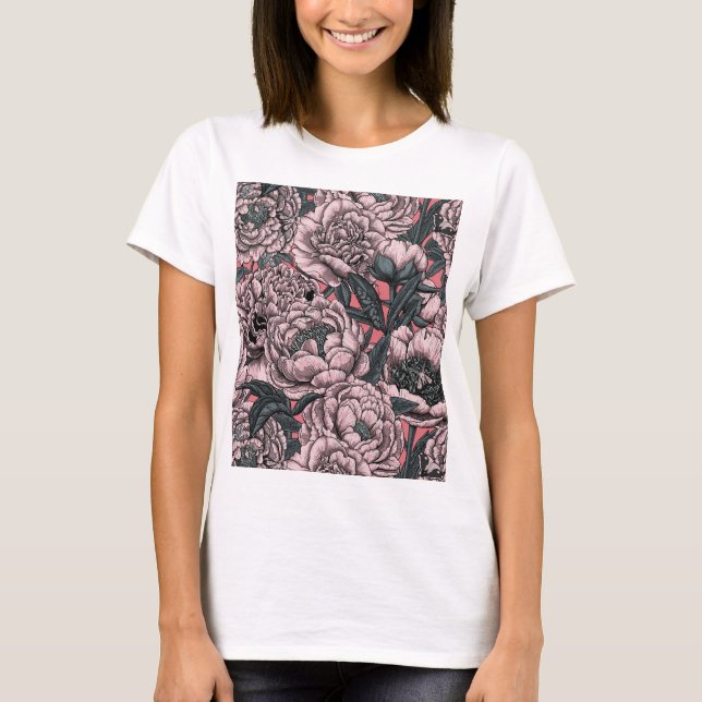 Blume und Motten T - Shirt (Vorderseite)