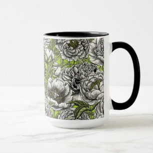Blume und Motten Tasse