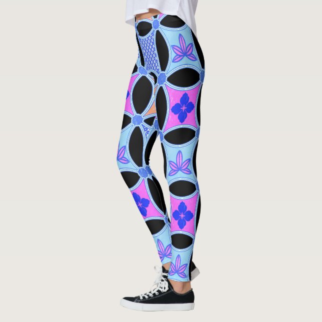 Blume und Muster Leggings (Links)