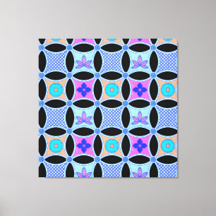 Blume und Muster Leinwanddruck