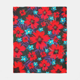 Blume und Nelken Fleecedecke