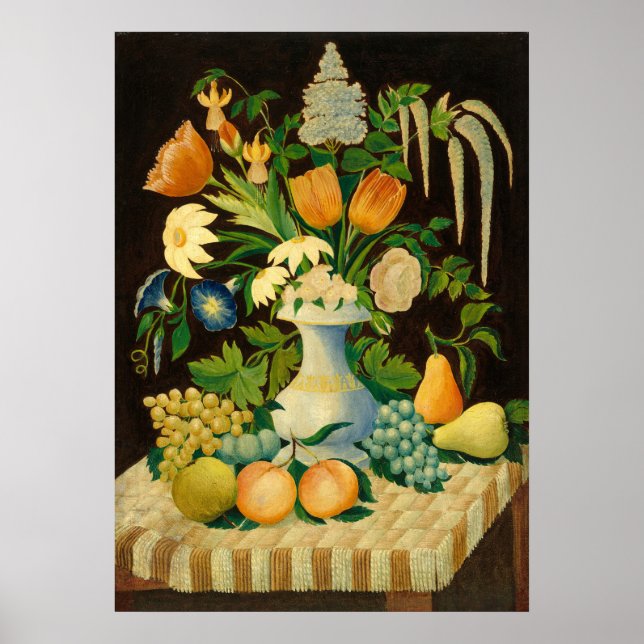 Blume und Obst - American Fine Art Poster (Vorne)