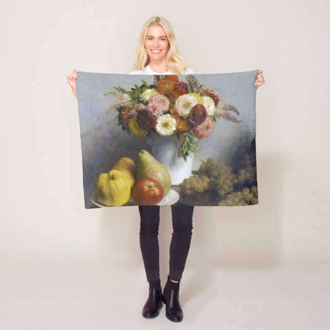 Blume und Obst, Henri Fantin-Latour Fleecedecke (Beispiel)