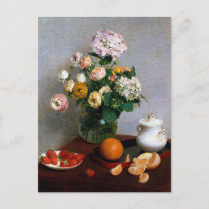 Blume und Obst, Henri Fantin-Latour Postkarte