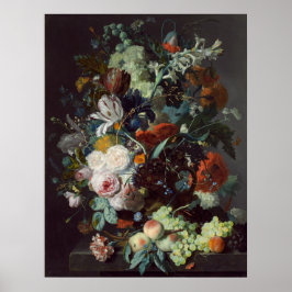 Blume und Obst - Jan van Huysum Kunstposter Poster