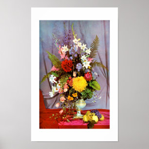 Blume und Obst Poster