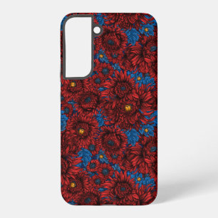 Blume und Orangenkäfer Samsung Galaxy Hülle