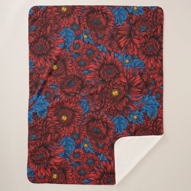 Blume und Orangenkäfer Sherpadecke (Vorderseite)