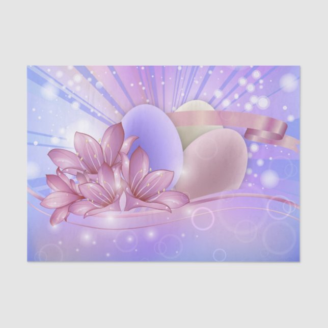 Blume und Ostern Seidenpapier (Vorderseite)