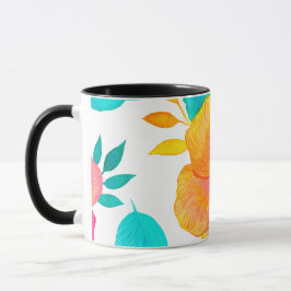 Blume und Packungsbeilage Tasse