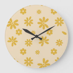 Blume und Petalen 11 Große Wanduhr