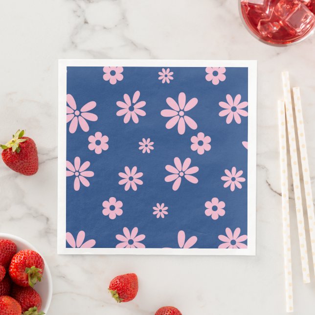 Blume und Petalen 13 Serviette (Beispiel)