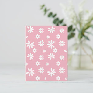 Blume und Petalen 3 Feiertagspostkarte