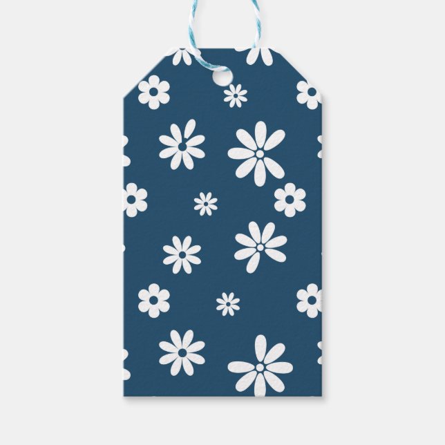 Blume und Petalen 4 Geschenkanhänger (Vorderseite)