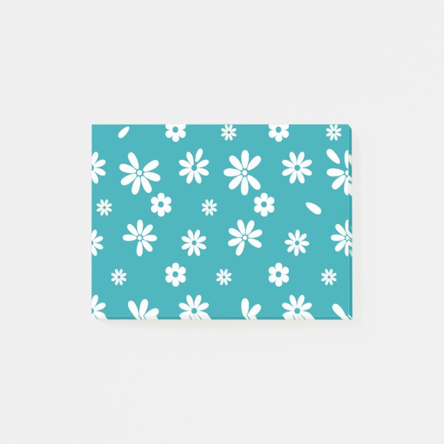 Blume und Petalen 5 Post-it Klebezettel (Vorderseite)