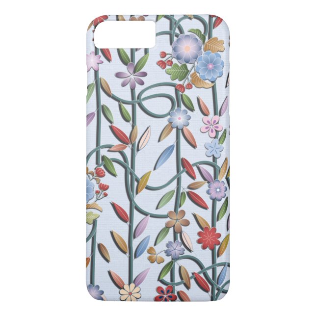 Blume und Reben Case-Mate iPhone Hülle (Rückseite)