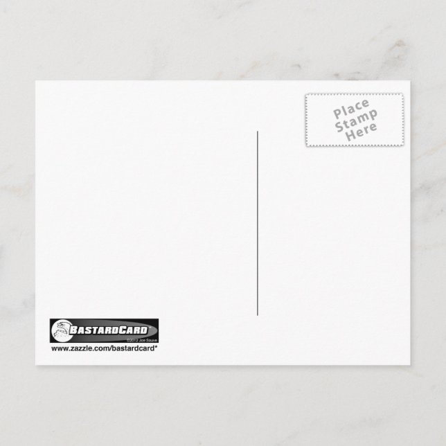 Blume und romantischer Cartoon Postkarte (Rückseite)