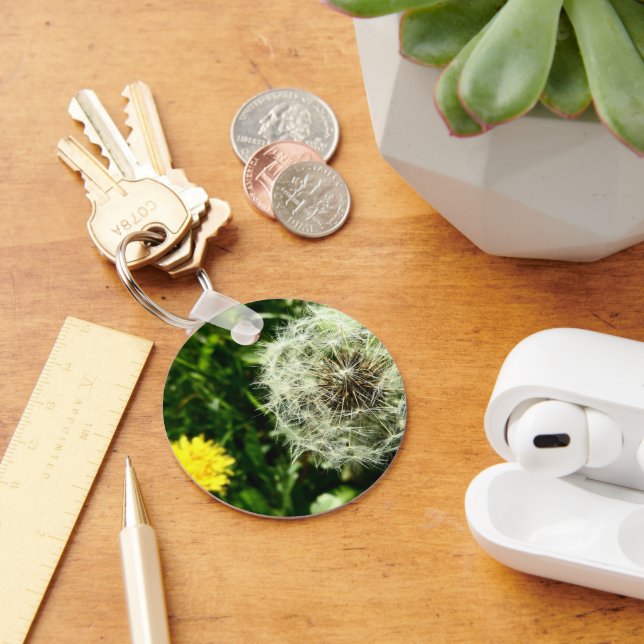 Blume und Samenkopf Schlüsselanhänger (Schreibtisch)