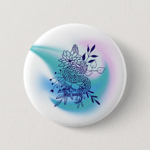 Blume und Schlange Button