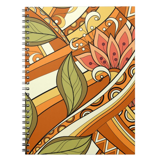 Blume und schlaues P3-Notebook Notizblock (Vorderseite)