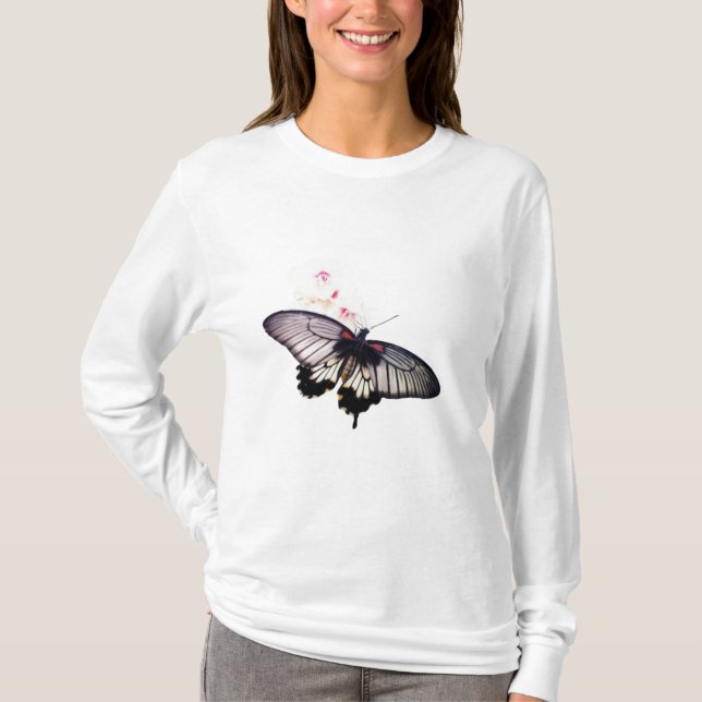 Blume und Schmetterling 🦋 🦋 T - Shirt (Vorderseite)