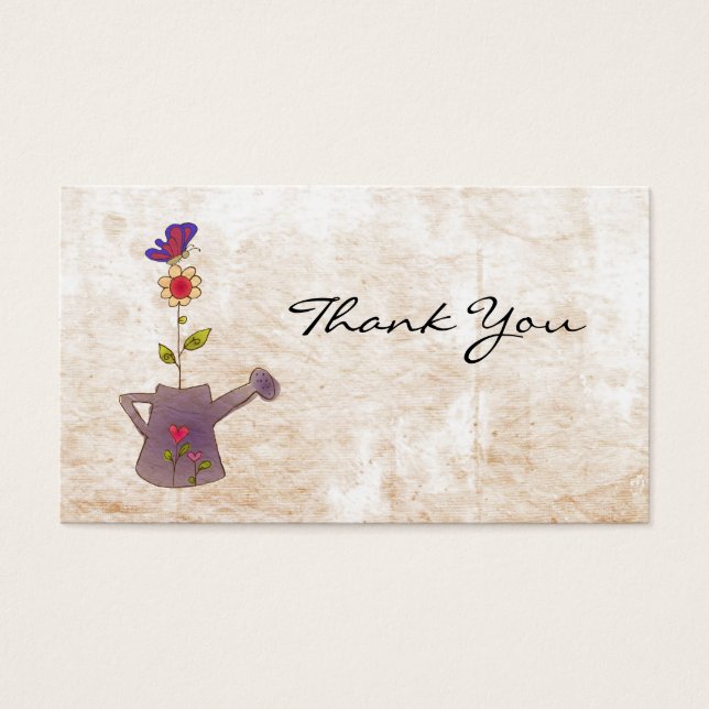 Blume und Schmetterling vielen Dank (Vorderseite)