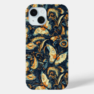 Blume und Schmetterlinge Abstraktes Muster Case-Mate iPhone Hülle