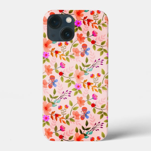 Blume und Schmetterlinge Case-Mate Samsung Galaxy  iPhone Hülle (Rückseite)