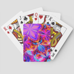 Blume und Schmetterlinge im Abstrakten* Spielkarten