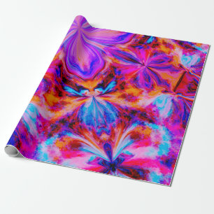 Blume und Schmetterlinge in Abstrakten Geschenkpapier