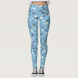 Blume und Schmetterlinge Leggings