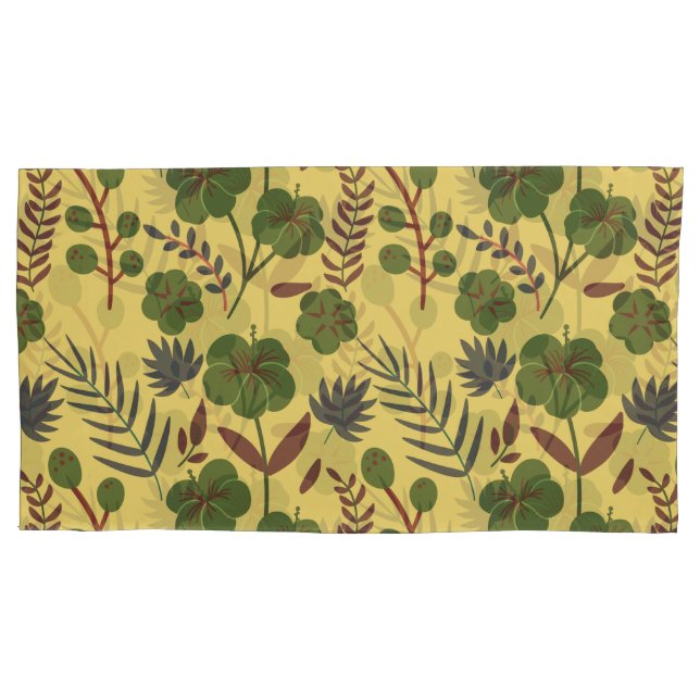 Blume und Schmetterlinge, nahtlos Kissenbezug (Vorderseite-Links)