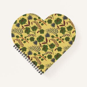 Blume und Schmetterlinge, nahtlos Notizbuch